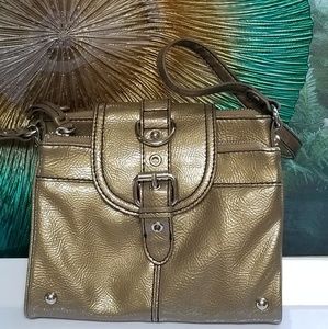 Nine West Gold Metallic Shoulder Bag